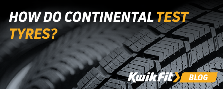 Close up of Continental tyres