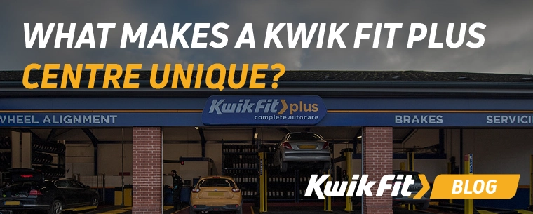 The outside of a Kwik Fit Plus centre.